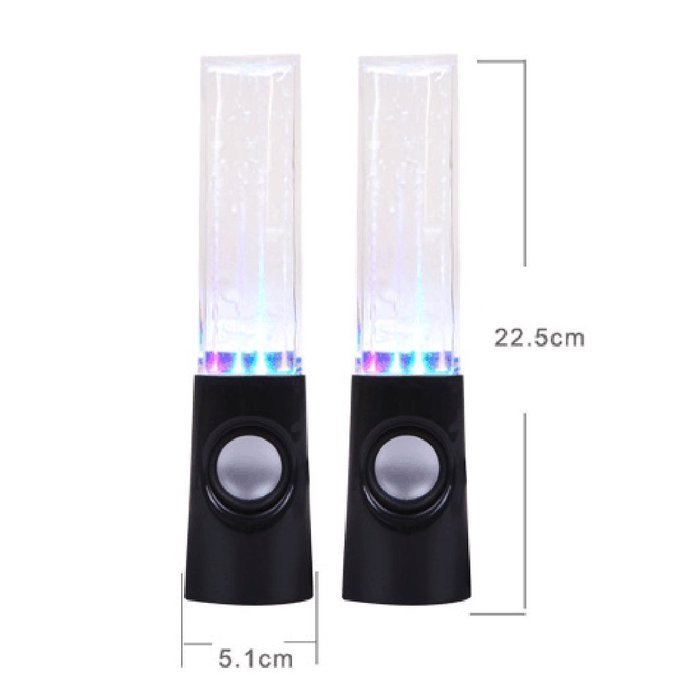 LED Light Dancing Water Show Music Fountain Bass Shock Speakers Amplifier Audio Player For Phones Computer Laptop... N16