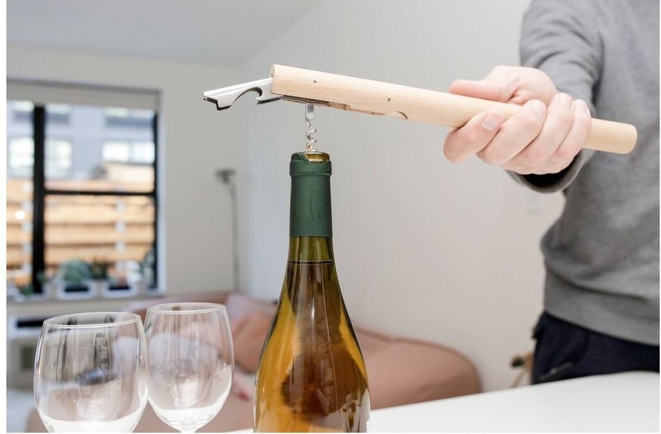 Kikkerland At Your Service Corkscrew, Multicolored N2