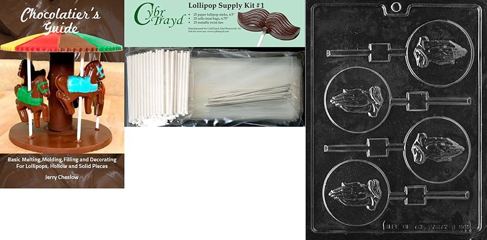 Cybrtrayd R056 Praying Hands Lolly Chocolate Candy Mold with Exclusive Cybrtrayd Copyrighted Chocolate Molding...