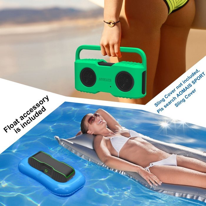 AOMAIS Sport II Portable Wireless Bluetooth Speakers 4.0 with Waterproof IPX7,20W Bass Sound,Stereo Pairing,Durable... N21