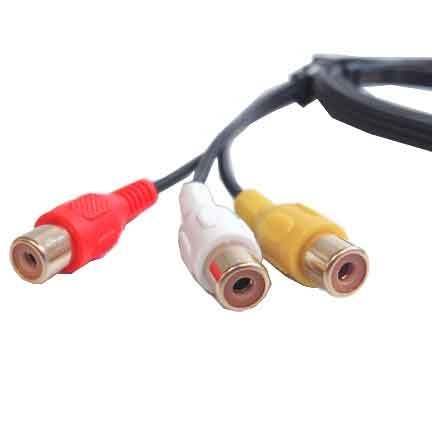 SF Cable, 3 RCA Male to 3 RCA Female Audio Video Extension Cable (6 Feet) N3