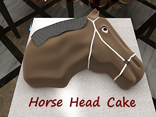HORSE FACE SHAPED BIRTHDAY NOVELTY BAKING CAKE TIN PAN N6