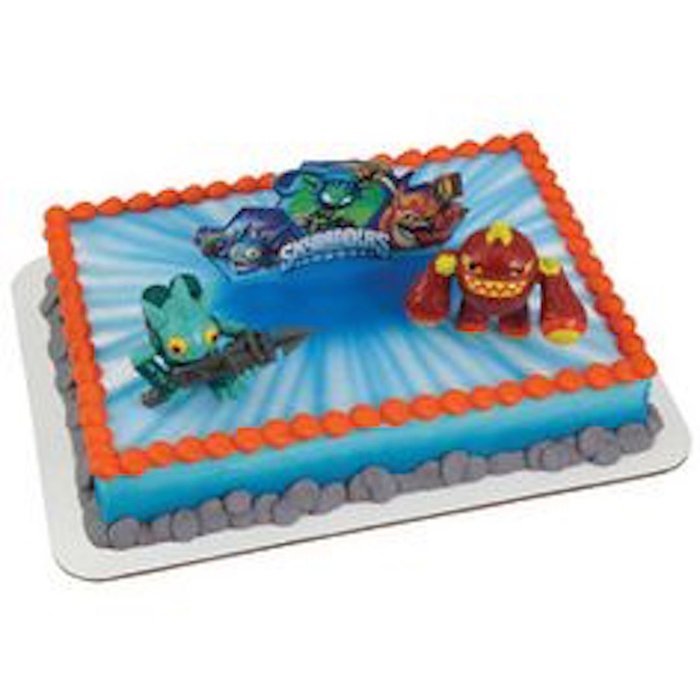 Skylanders Eruptor & Gill Grunt Cake Decoration Kit Topper