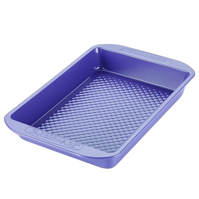 Farberware 46330 Purecook Hybrid Ceramic Nonstick Bakeware Baker and Rectangular Cake Pan, 9" x 13", Aqua N2