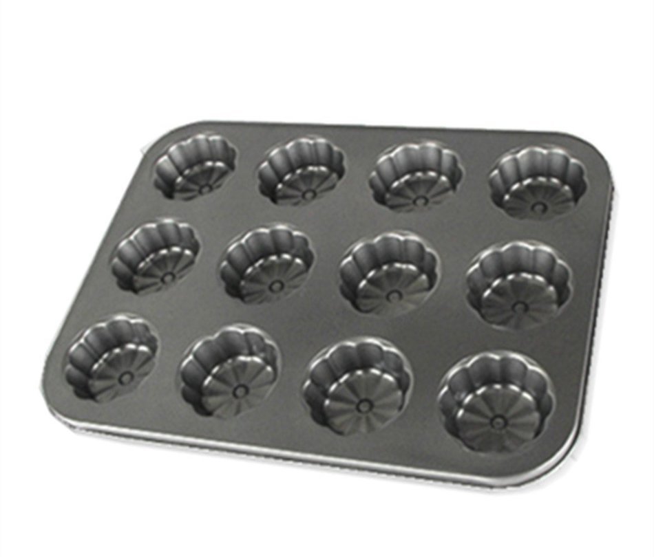 Fluted 12-Cavity Pan Non-Stick Bakeware,Mini N5