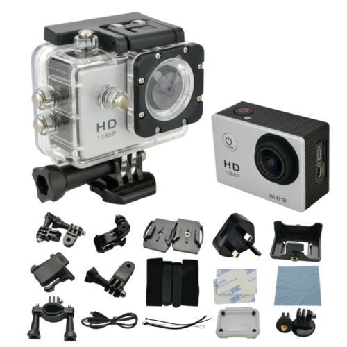 Digi4U Wifi 12Mp 1080P Waterproof HD Helmet Sport Action Video Camera Cam Dv Dvr Black N5