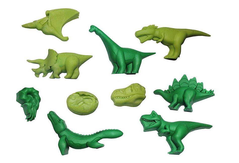 Win&Co Dinosaur Ice Trays/Chocolate Molds Set of 2 and 100% food grade pure silicone. Make chocolate dinosaurs... N4
