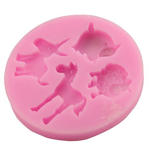 Let'S Diy Cake Decorating Cartoon Pig Sheep Horse Shaped Silicone Mold Fondant Fondant Sugar Art Tools N2