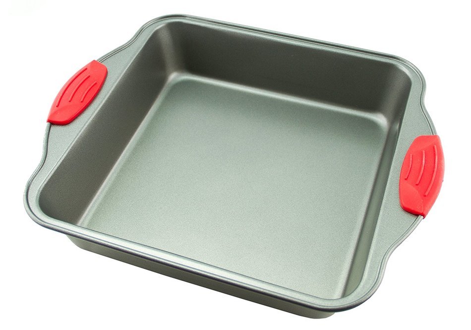 Non-Stick Steel 8-Inch Square Cake Pan by Boxiki Kitchen | Durable, Convenient, Premium Quality No-Stick Baking... N4