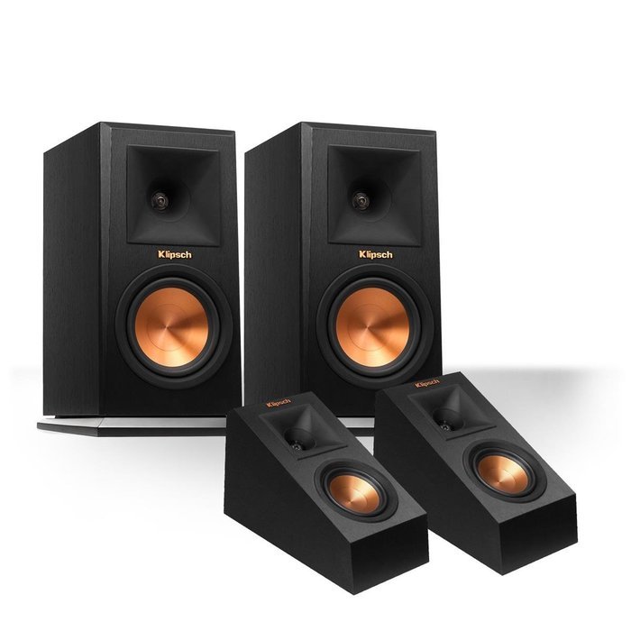Klipsch RP-150M Reference Premiere Monitor Speakers with RP-140SA Add-On Dolby Atmos Enabled Elevation Speakers... N2