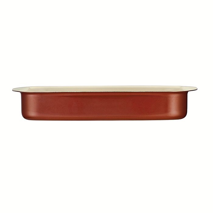 Tramontina 80110/054DS Style Ceramica 01 Roasting Pan, 14 by 10-Inch, Metallic Copper