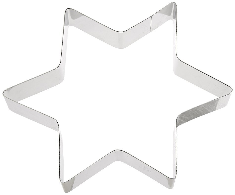 Fat Daddio's Stainless Steel Star Cake and Pastry Ring, 10 Inch x 2 Inch
