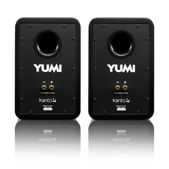 Kanto YUMI Passive Bookshelf Speakers - Matte Black (YUMIP-BLK) N12