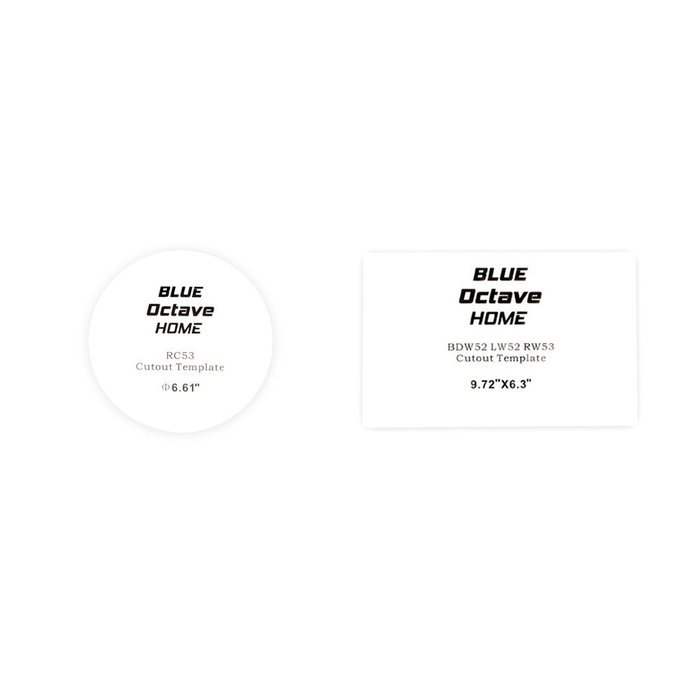 Blue Octave RH-537 In Wall and In Ceiling Speakers Home Theater Surround Sound 7 Speaker Set N4