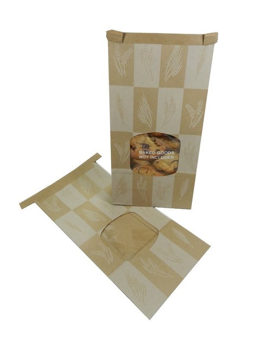 Regency Goodies-To-Give Professional Bakery Grade Cookie Bags with window 2-pack