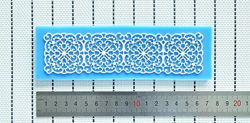 MathildaBaking Collection - Lacework Lace Top Wedding Style Silicone Fondant Lace Molds Serie - Fondant and Gum... N2