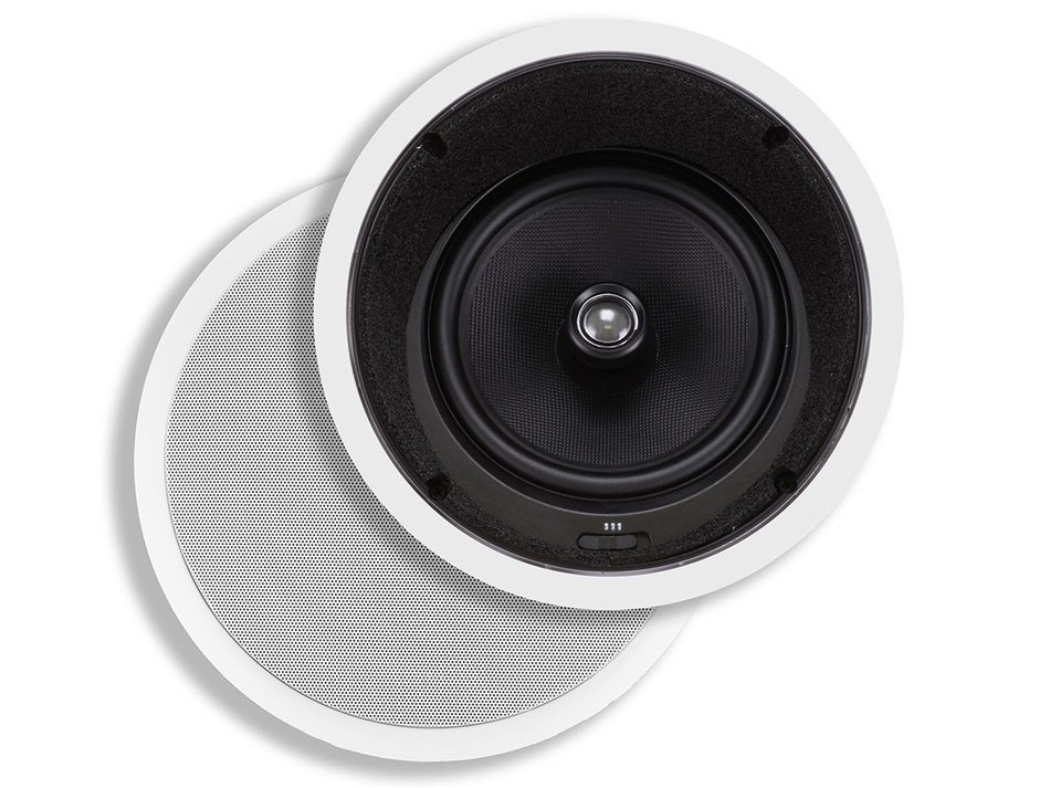 Monoprice 8 Inch Kevlar In-Ceiling Speakers (Pair) N4