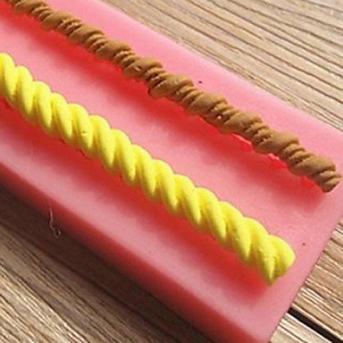 Y&XL&H Two Rope Shape Cake Border Fondant Cake Molds Soap Chocolate Mould The Kitchen N2