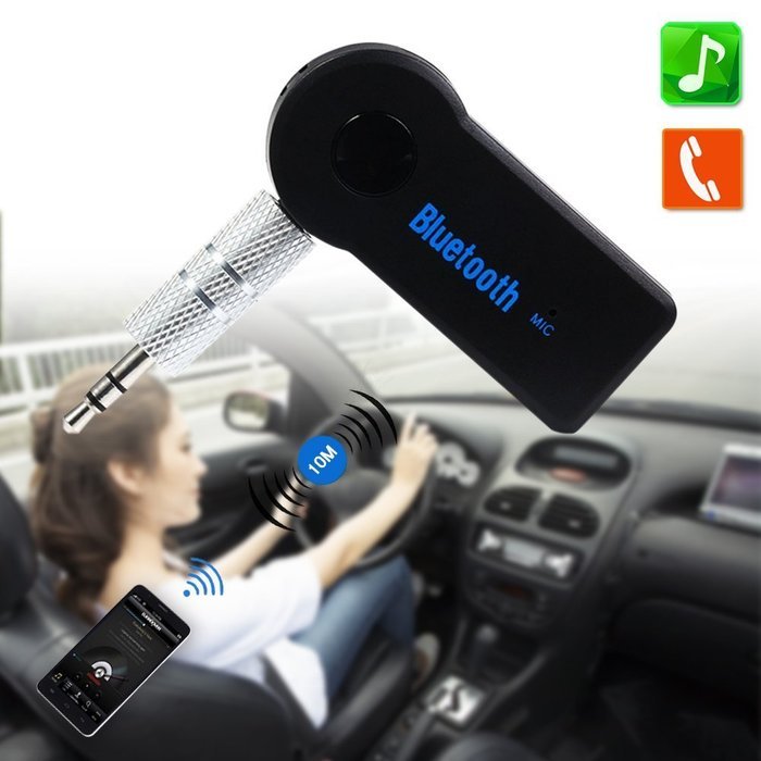ESHOWEE Bluetooth Music MP3 receiver A2DP 3.5mm Steaming Bluetooth Kit AUX Audio Music Receiver Adapter Handsfree... N4