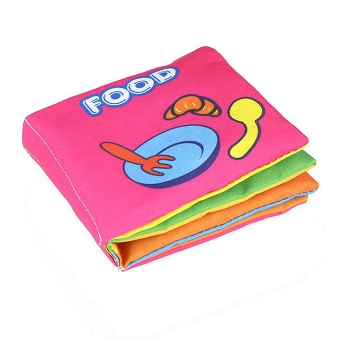 Picture Cognize Book，BeautyVan Intelligence Development New Soft Cloth Baby Learn Picture Cognize Book (D) N7