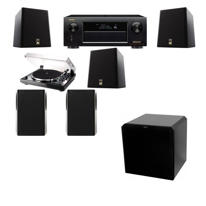 M&K Sound S150II Loudspeaker 5.1 Thorens TD-240-2 HRS12 Denon AVR-X5200W