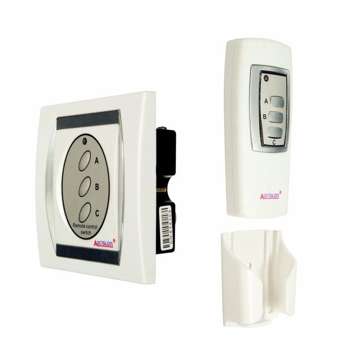 BephaMart 3 Channel Digital Wireless ON/OFF Light Lamp Remote Control Switch 86-type Outer Shipped and Sold by... N8