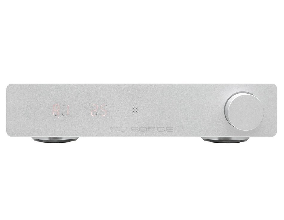 NuForce DDA120 Powerful Integrated Digital Amp with BTR1 Bluetooth Receiver Dongle Included (Silver) N5