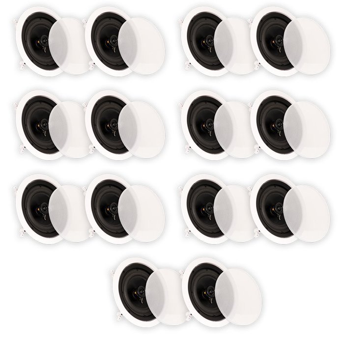 Theater Solutions CS6C In Ceiling 6.5" Speakers Surround Sound Home Theater 7 Pair Pack 7CS6C