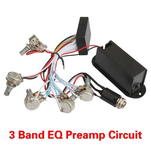 Vktech 3 Band EQ Preamp Circuit For Bass Pickup Active N5