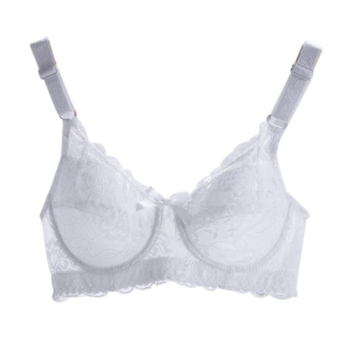PHOTNO Women Push Up Deep V Ultrathin Underwire Padded Lace Brassiere Bra Big Size N11
