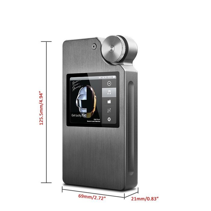 SHANLING M3 Portable HIFI Music Player+Digital Decoder + Headphone Amplifier Grey