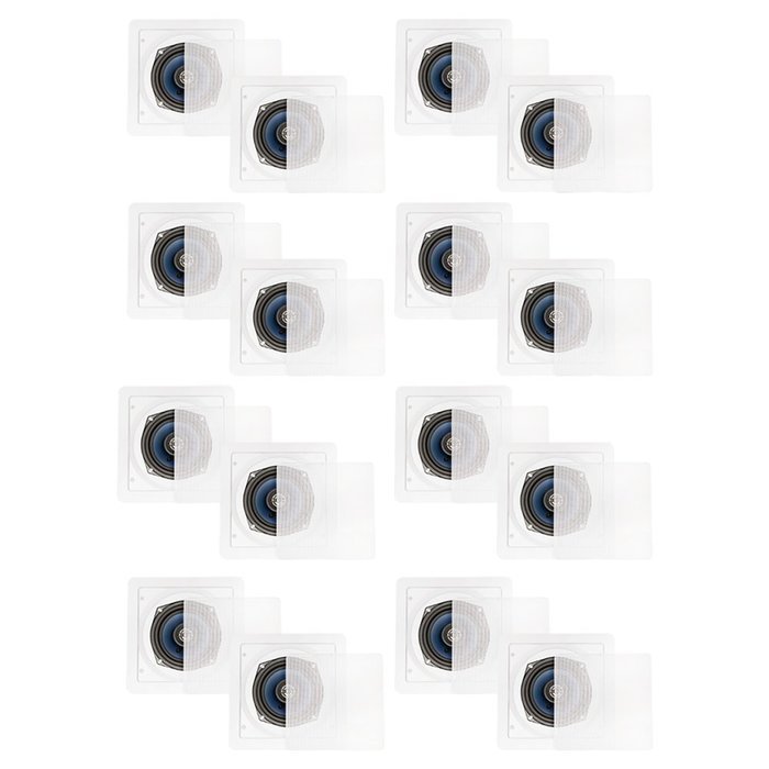 Blue Octave LS52 In Wall In Ceiling Speakers Home 3840 Watts New 8 Pair Pack LS52-8PR
