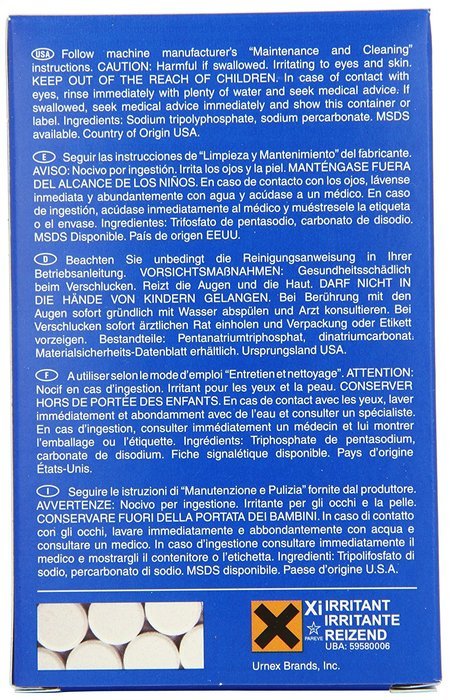 Urnex Cafiza Home Espresso Machine Cleaner Tablets, 8-Count Box