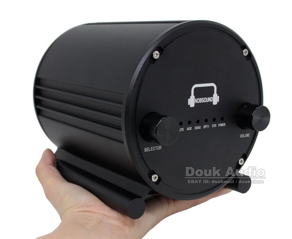 Nobsound Coaxial/Optical/USB DAC & Integrated Amplifier Digital HiFi Power Amp Black N6