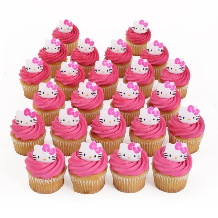 Hello Kitty Cupcake Rings - 24 ct free image download