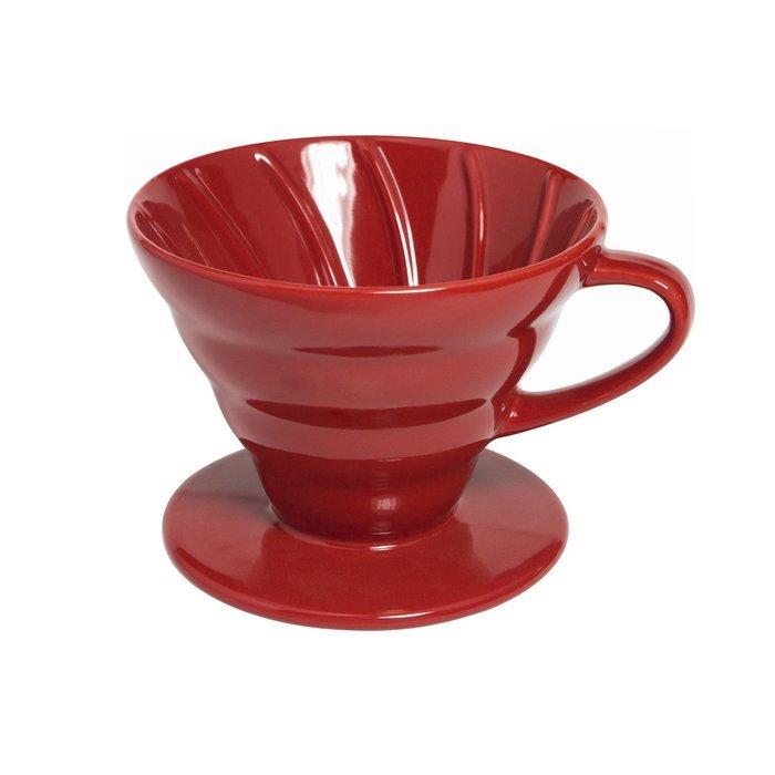 Ceramic Coffee Dripper, 1-2 Cup (Red)