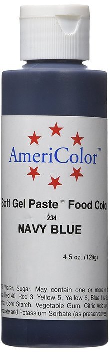 Americolor Soft Gel Paste Food Color, 4.5-Ounce, Royal Blue N6