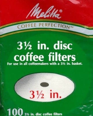 Melitta 628354 100-Pack Disc Coffee Filters - Quantity 24 N2