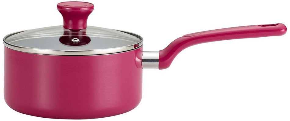 T-fal C97024 Excite Nonstick Covered Dishwasher Safe Oven Safe Sauce Pan, 3-Quart, Purple N5