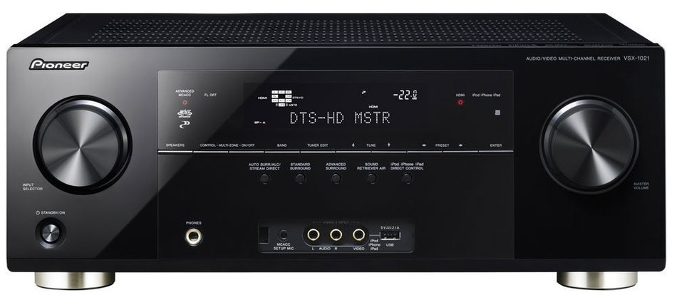 Pioneer VSX-1021-K 7.1 Home Theater Receiver, Glossy Black (Discontinued by Manufacturer) N3