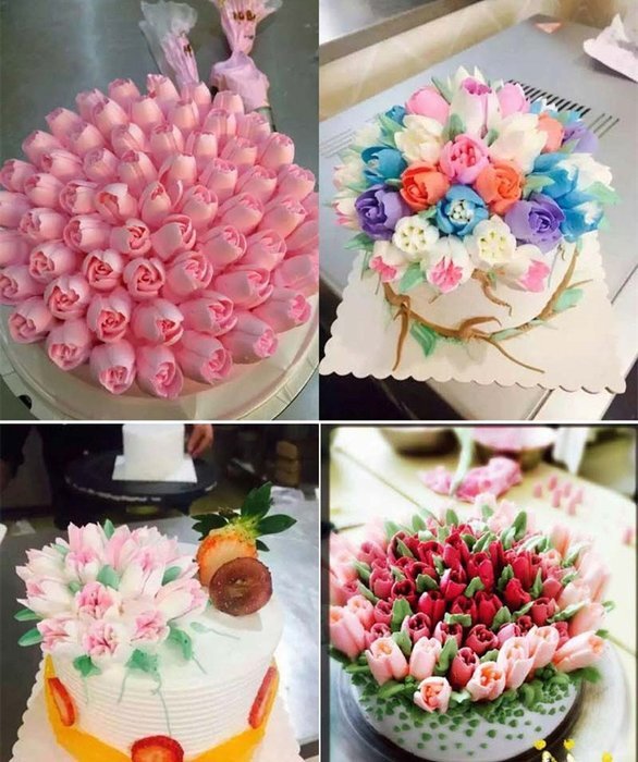 Dewel Multi-Pattern Russian Piping Tips, 12PCS Icing Decorating Tips,Stainless Steel Icing Piping Nozzles ,A Tool... N2