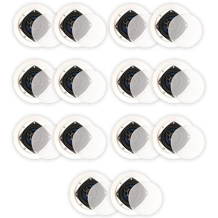 Blue Octave RC43 In Ceiling Speakers 3 Way Home 3080 Watts New 7 Pair Pack RC43-7PR N4