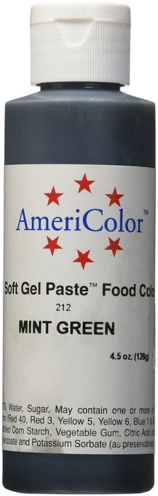 MINT GREEN SOFT GEL PASTE 4.5 OZ Cake Decorating