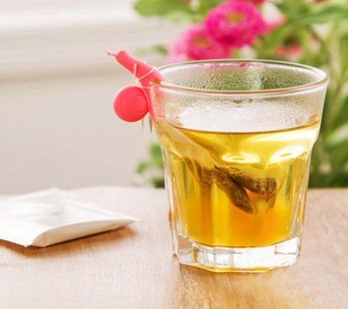 Hot Sale 5 PCS Cute Snail Shape Silicone Tea Bag Holder Cup Mug Candy Colors Gift Set