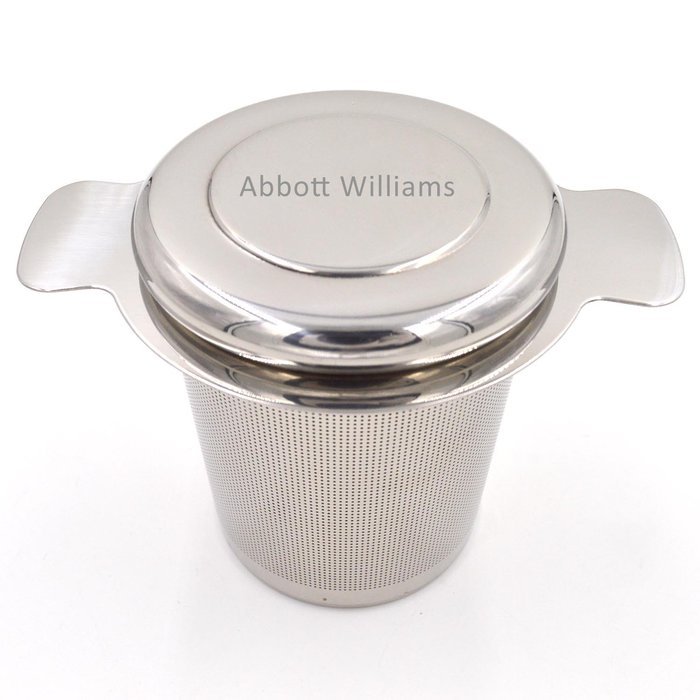 Custom your exclusive tea infuser stainless steel loose leaf tea strainer (name, text, and logo) N2