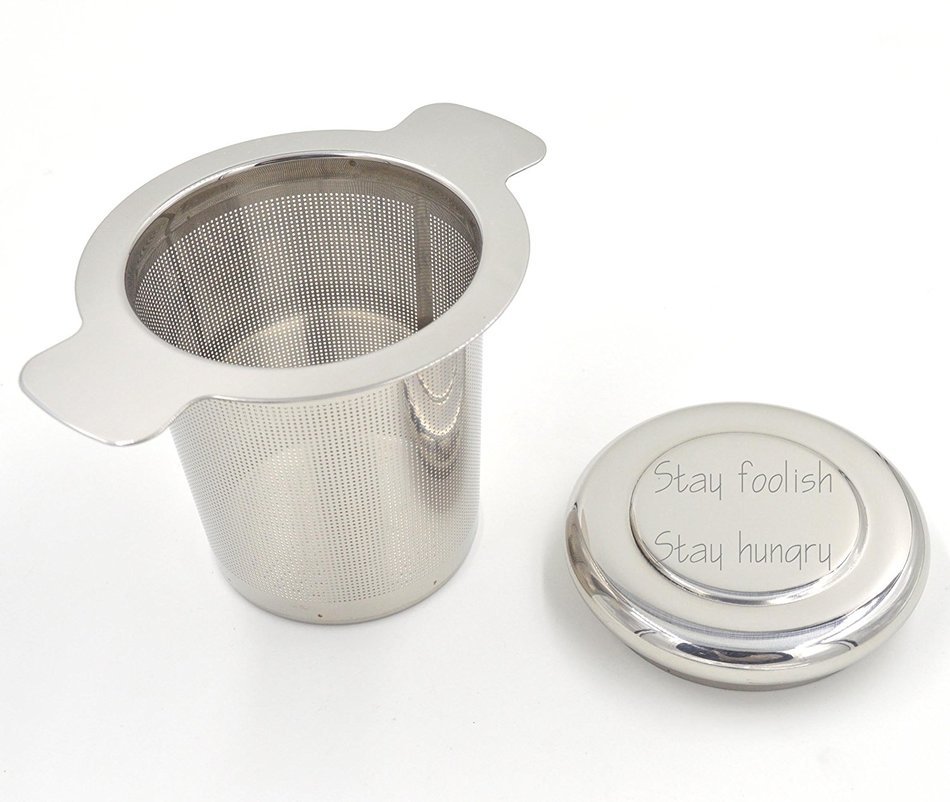 Custom your exclusive tea infuser stainless steel loose leaf tea strainer (name, text, and logo) N4