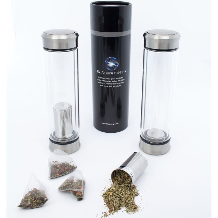 SilverOnyx Tea Infuser - Tea Tumbler Travel Mug Tea Cup - Portable Tea Pot with Stainless Steel Loose Leaf Tea... N2