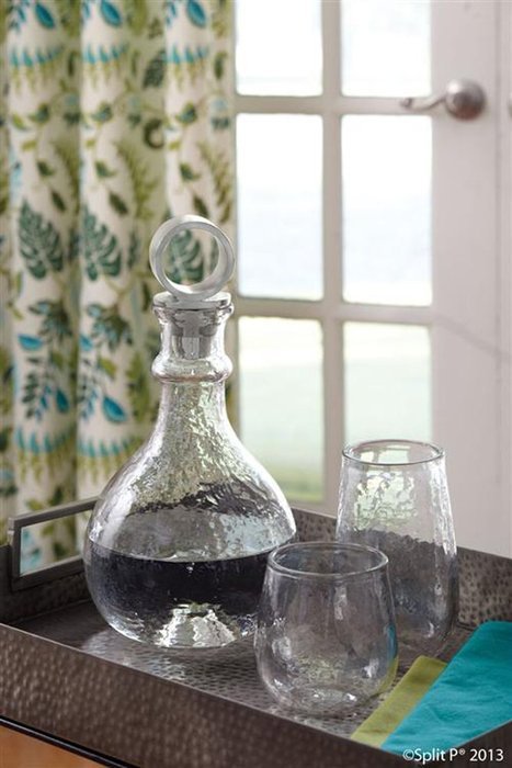 Textured Beverage Glass