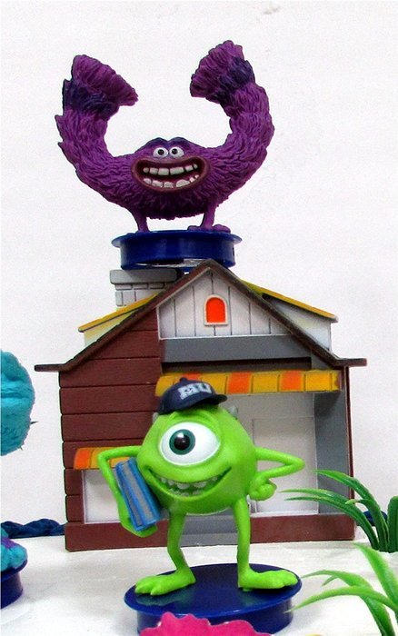 MONSTERS UNIVERSITY 12 Piece Birthday Cake Topper Set Featuring Monsters University Figures and Themed Decorative... N6
