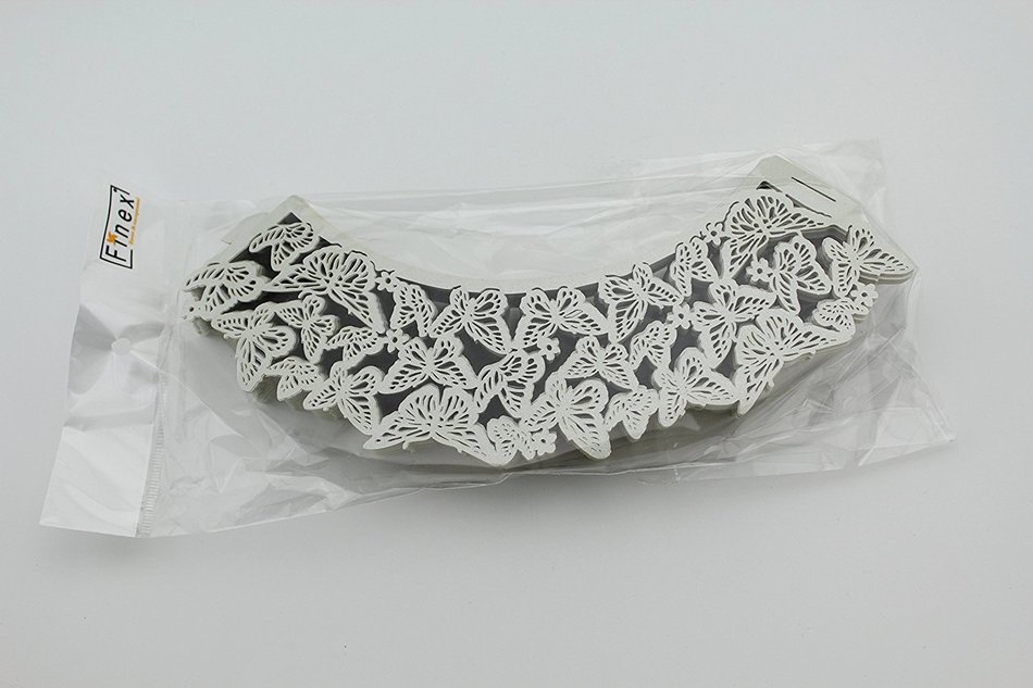 Finex&reg; 100pcs *Butterfly* Wedding Cupcake Liner Wrappers Muffin Wrapper Paper Baking Party Decoration (Blue) N15
